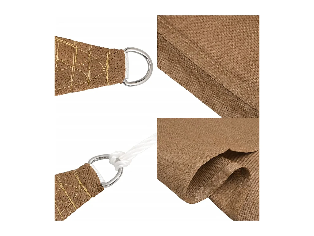 Schaduwdoek 160 g/m² Taupe 3x4,5 m HDPE