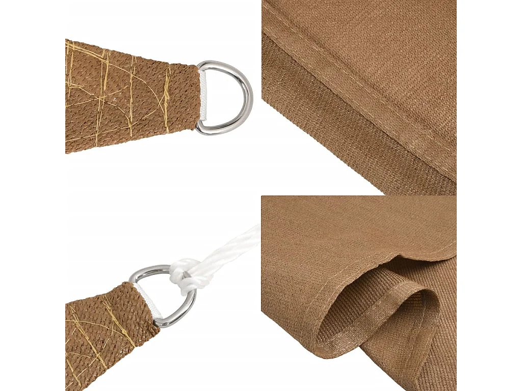 Voile d'ombrage 160 g/m² Taupe 3x4,5 m PEHD