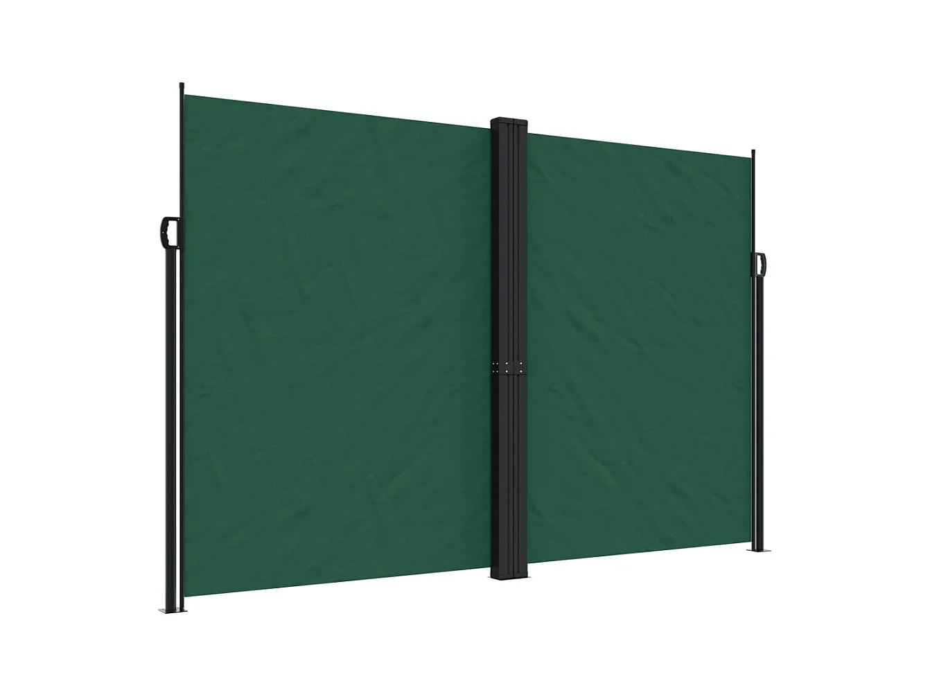 Auvent latéral rétractable vert foncé 220x1000 cm