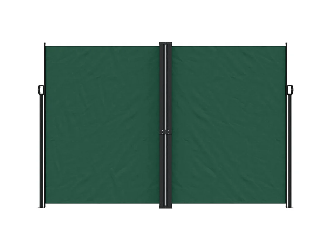 Auvent latéral rétractable vert foncé 220x1000 cm
