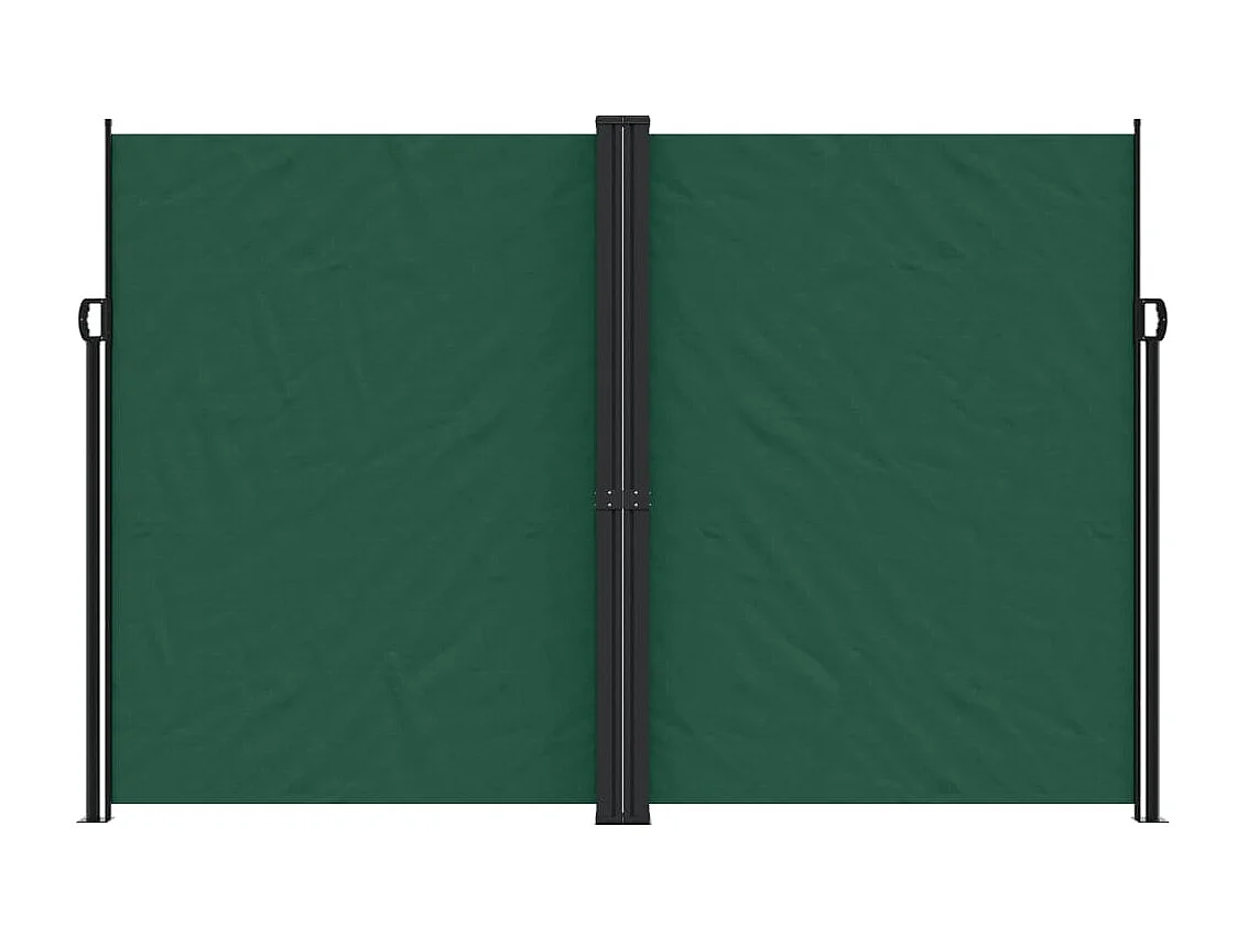 Auvent latéral rétractable vert foncé 220x1000 cm