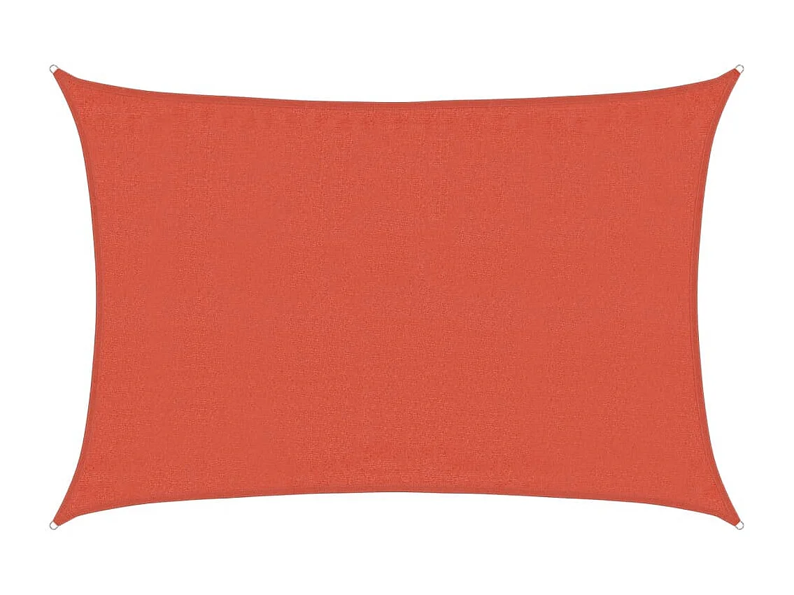 Schaduwdoek 160 g/m² rechthoekig terracotta 3,5x5 m HDPE