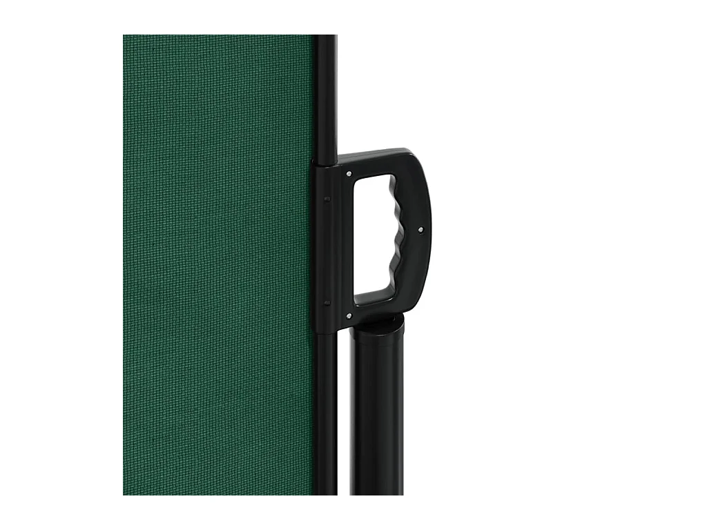 Auvent latéral rétractable vert foncé 100x500 cm