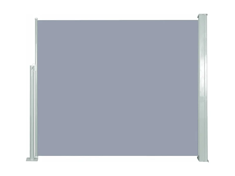 Toldo lateral retrátil 120 x 300 cm cinza