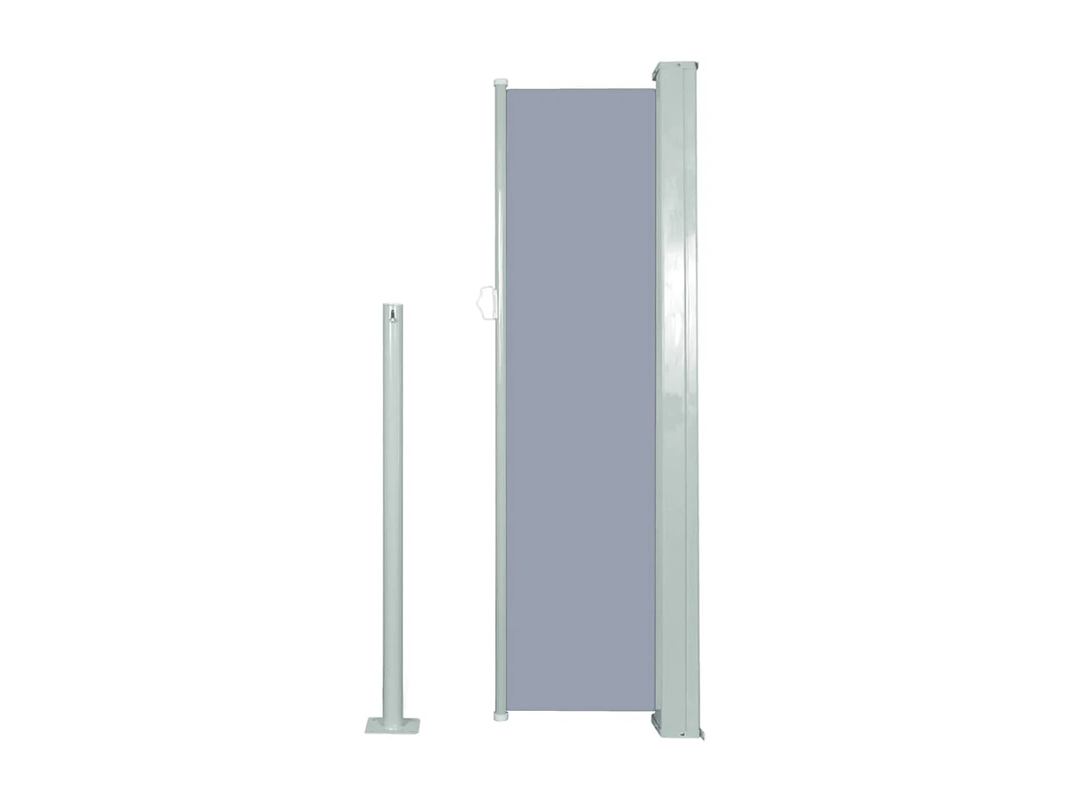 Auvent latéral rétractable 120 x 300 cm Gris