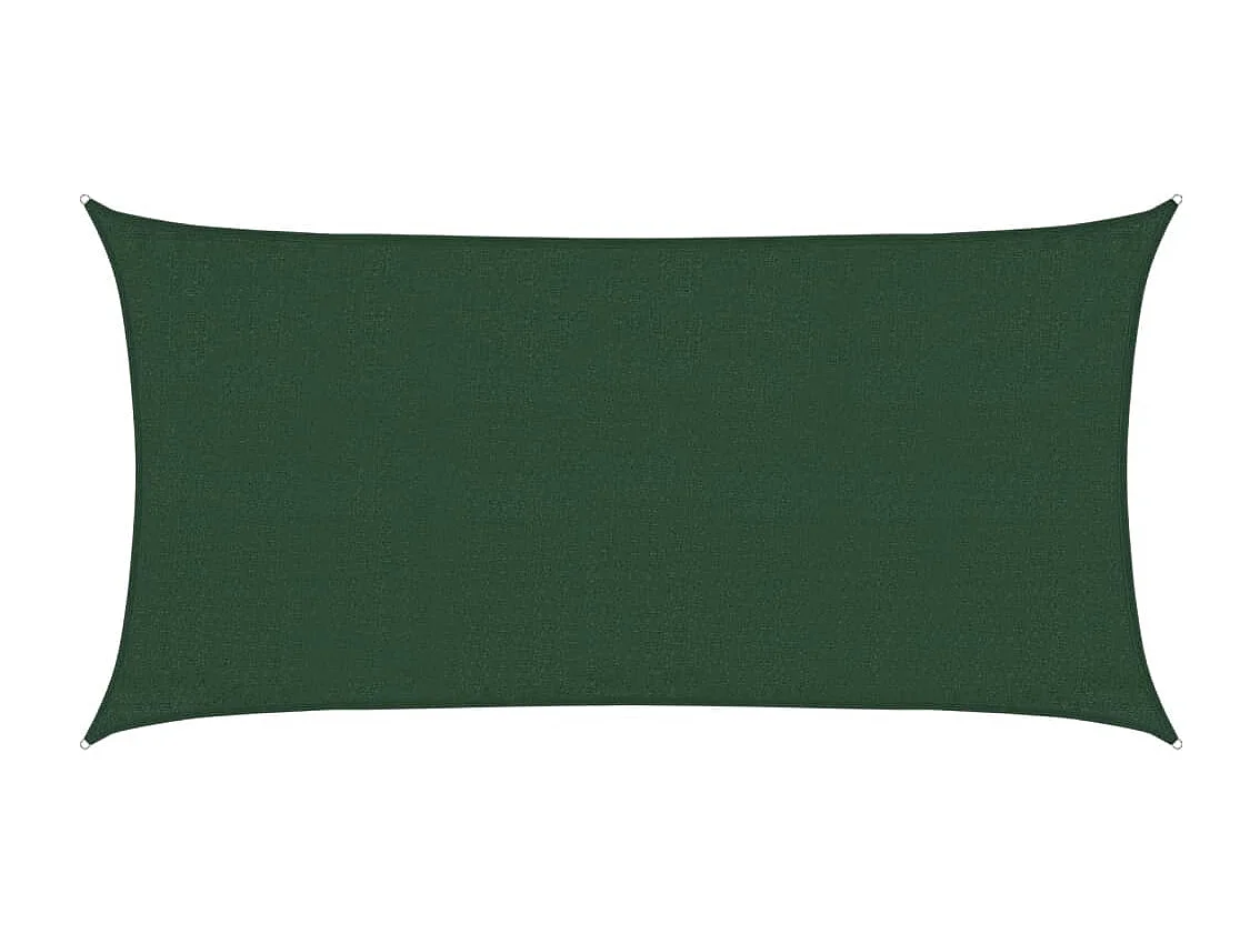 Voile d'ombrage 160 g/m² Vert foncé 3x6 m PEHD