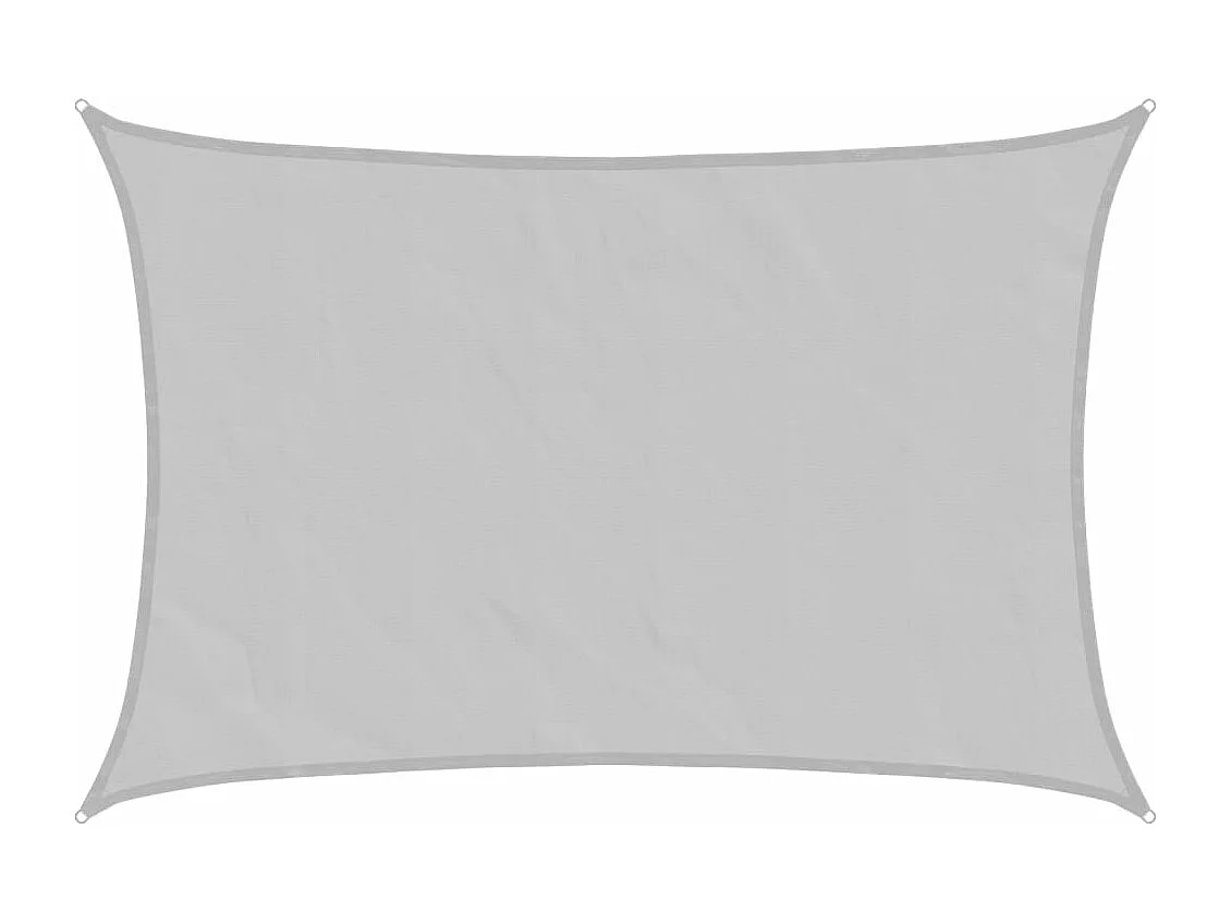Hellgraues Sonnensegel 5x3 m, 100 % Polyester Oxford