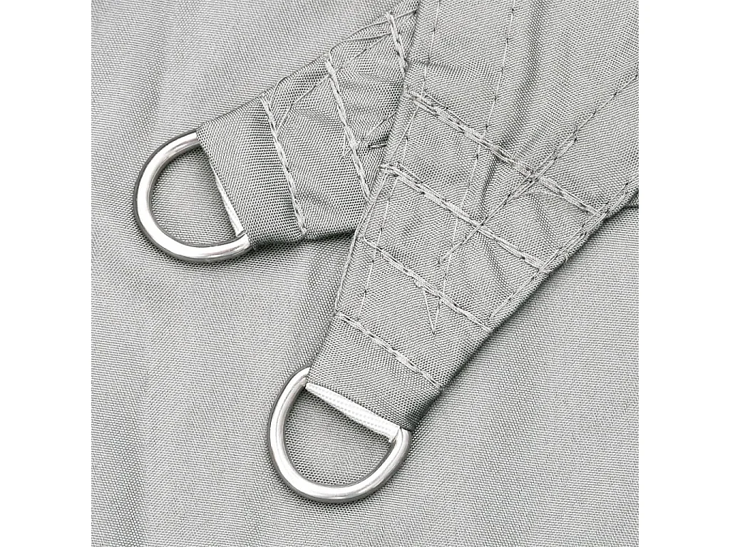 Hellgraues Sonnensegel 5x3 m, 100 % Polyester Oxford