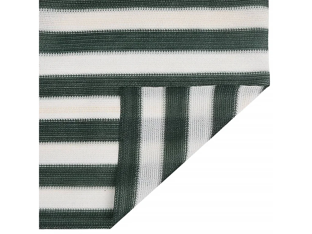 Filet brise-vue vert et blanc 3,6x10 m PEHD 75 g/m²