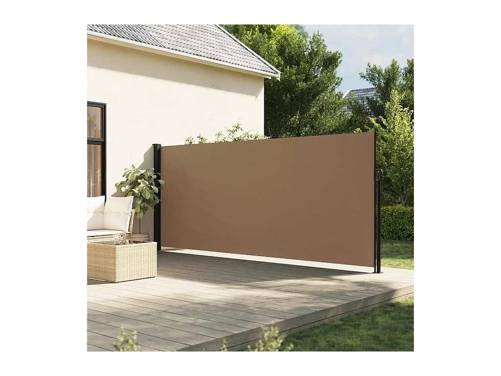 Ausziehbare Seitenmarkise Taupe 160x300 cm