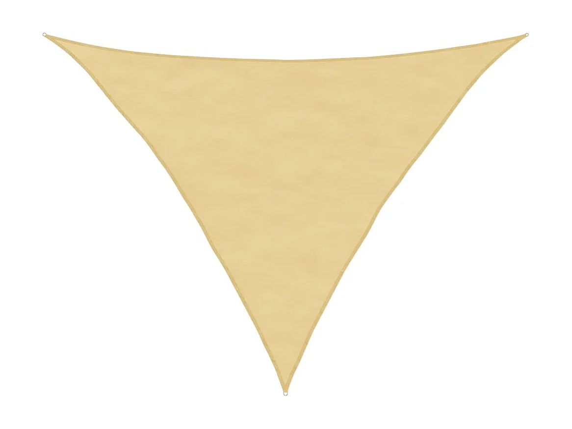 Voile d'ombrage sable 3x3x4,24 m 100 % polyester oxford