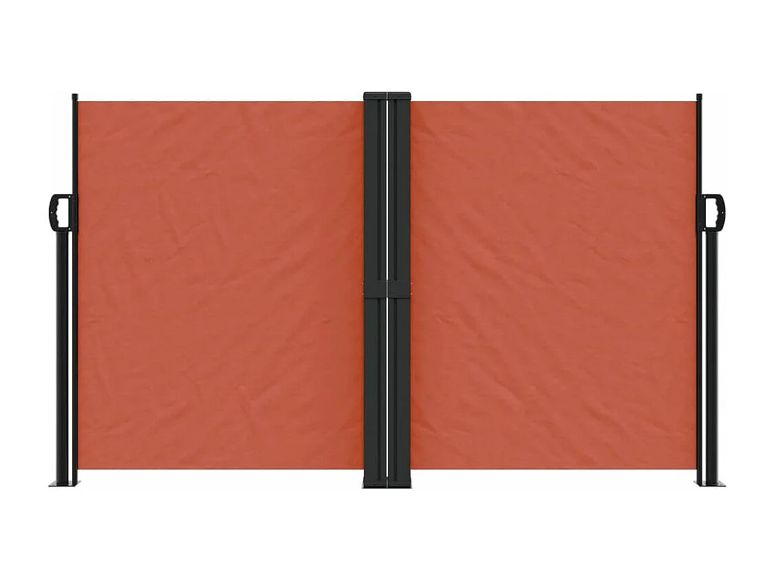 Toldo lateral retrátil em terracota 140x600 cm