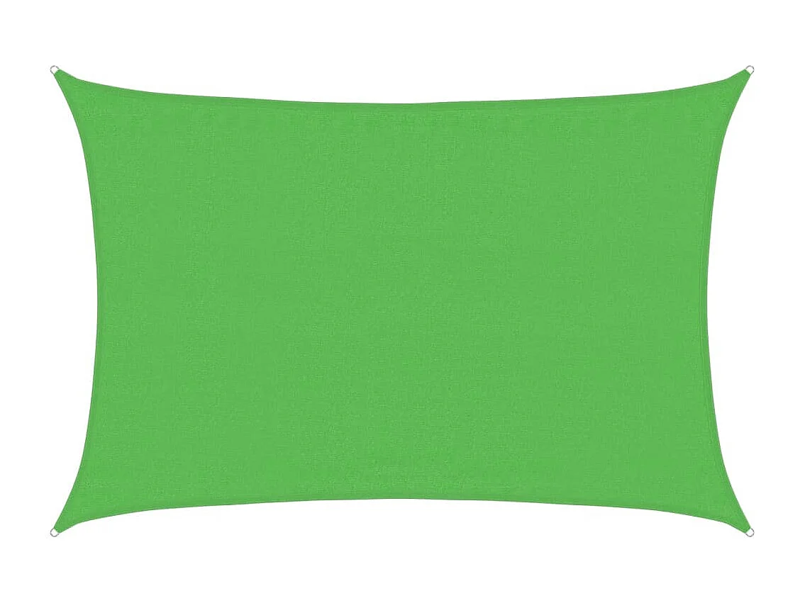 Vela ombreggiante 160 g/m² Verde chiaro 3,5x5 mt HDPE