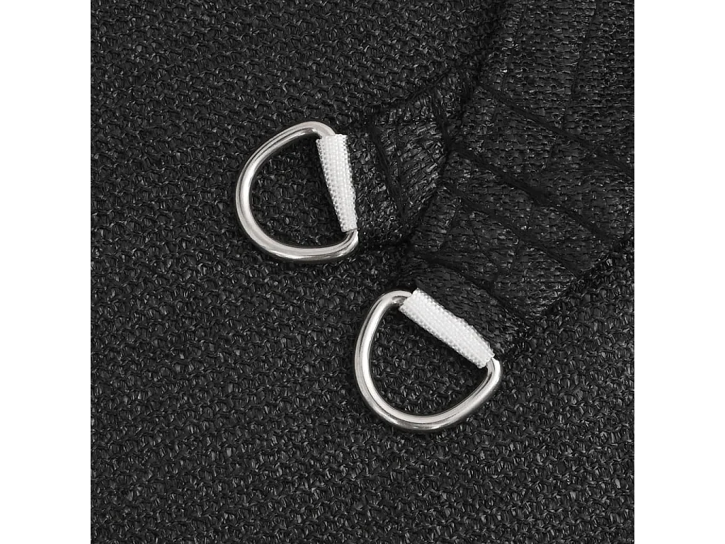 Voile d'ombrage 160 g/m² Noir 4x4 m PEHD