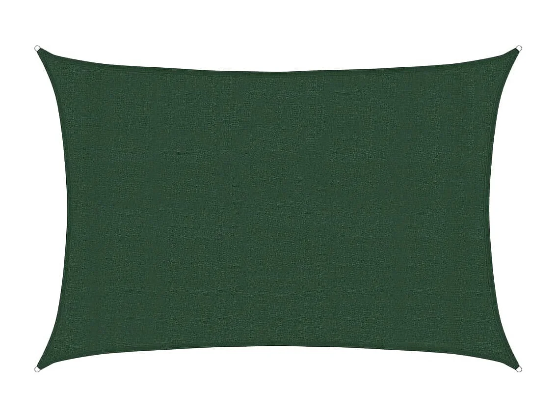 Vela ombreggiante 160 g/m² Verde scuro 3x5 m HDPE