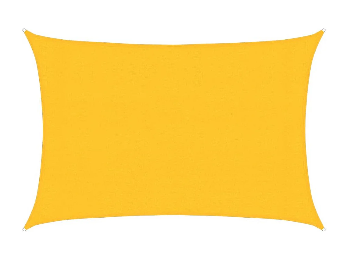 Vela de sombra 160 g/m² Amarelo 3x5 m HDPE