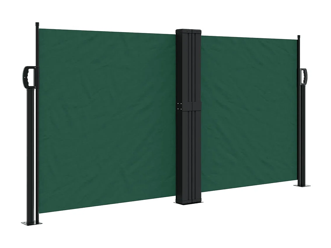 Tenda laterale retrattile verde scuro 120x600 cm