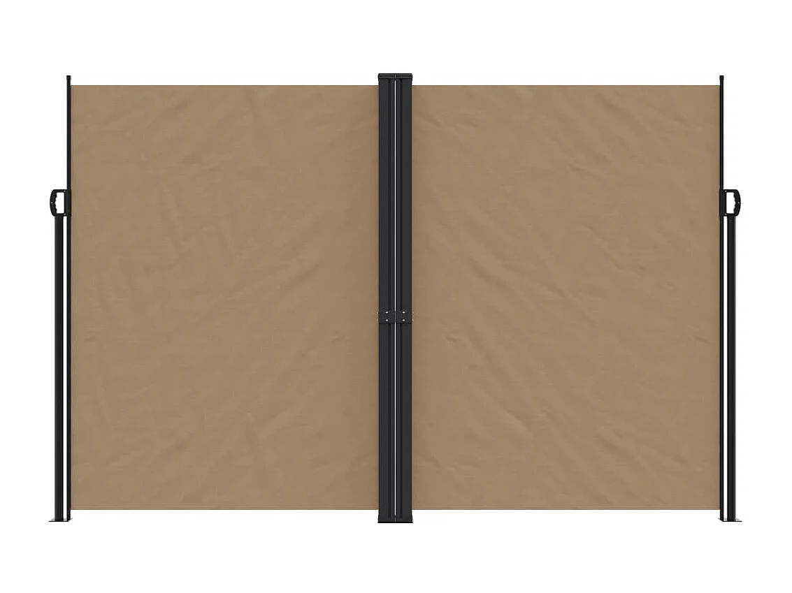 Auvent latéral rétractable taupe 220x1200 cm