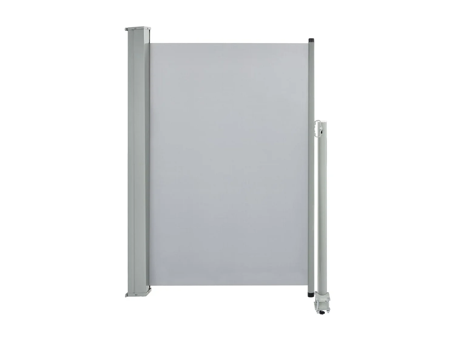 Auvent latéral rétractable de patio 120 x 300 cm Gris
