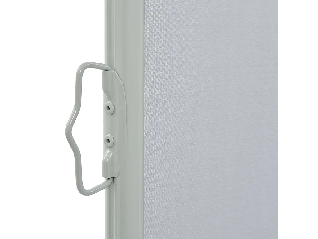 Auvent latéral rétractable de patio 120 x 300 cm Gris