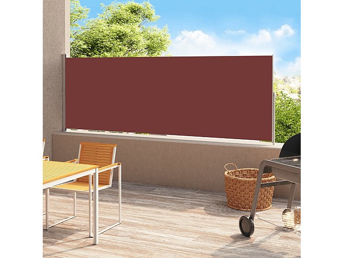 Tenda da sole Noor Esclusiva protezione per schermo antracite 160x350 cm Terrazza Balcone Protezione solare Tenda parasole a parete laterale