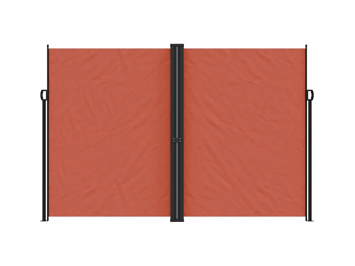 Auvent latéral rétractable terre cuite 220x1200 cm