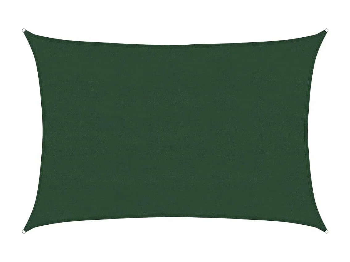 Voile d'ombrage 160 g/m² Vert foncé 5x7 m PEHD