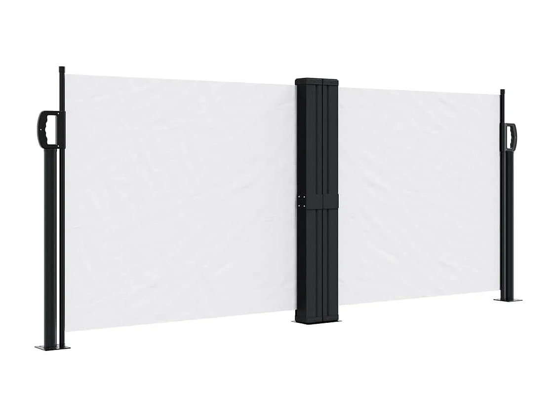 Auvent latéral rétractable blanc 100x600 cm