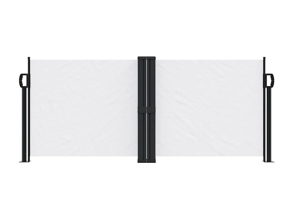 Auvent latéral rétractable blanc 100x600 cm