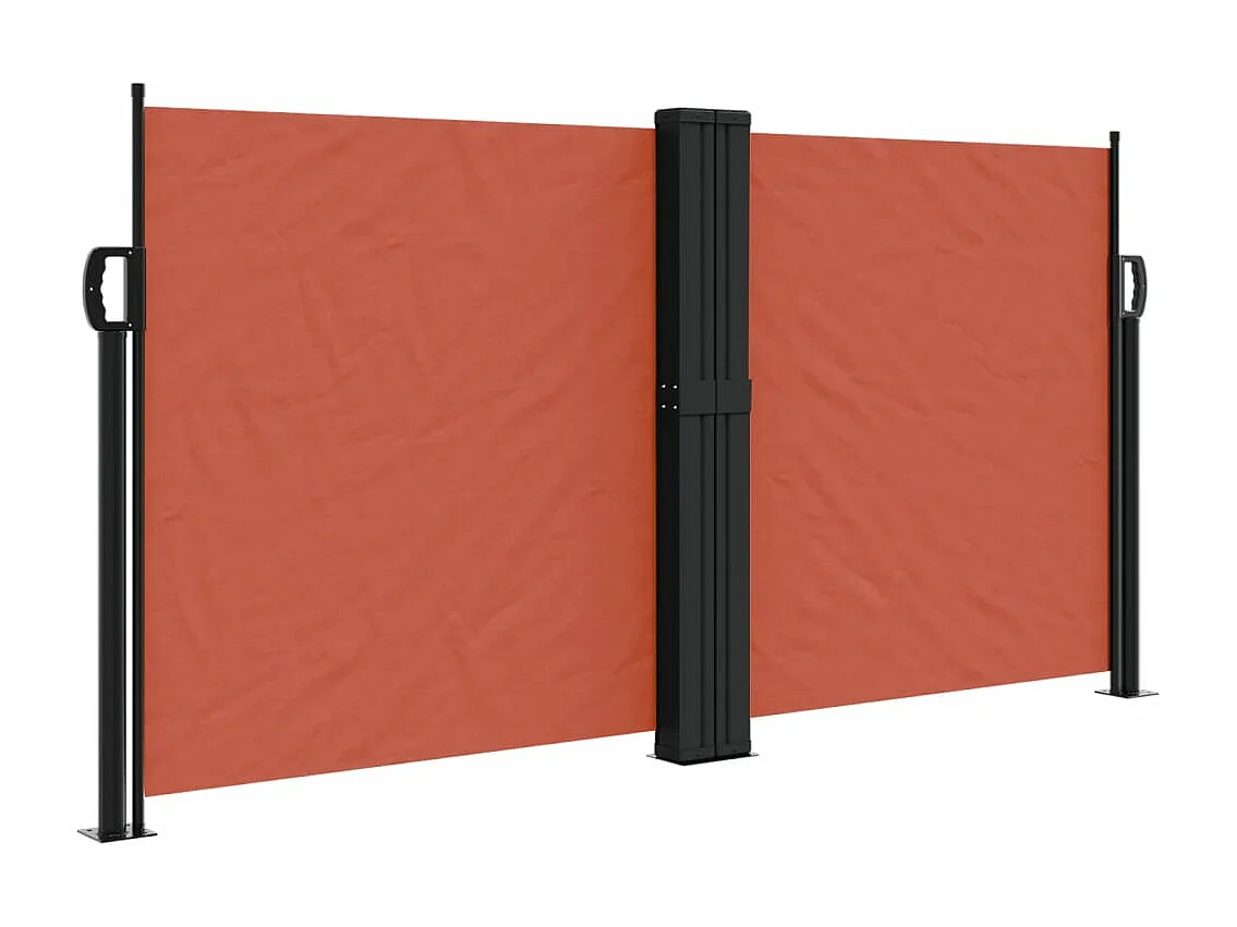 Toldo lateral retráctil terracota 120x1000 cm