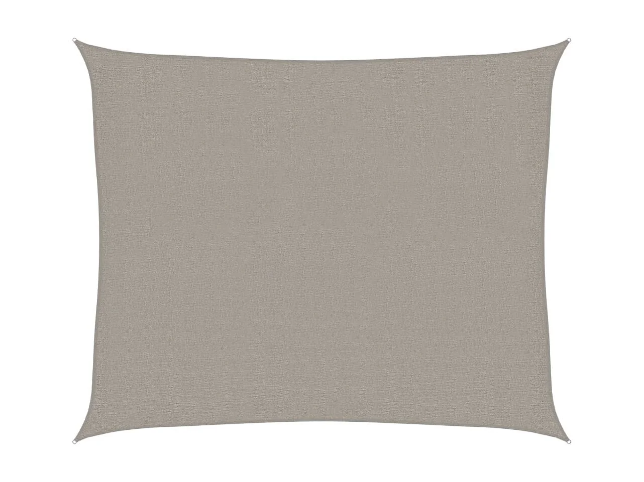 Vela ombreggiante 160 g/m² rettangolare grigio chiaro 2,5x3 mt HDPE