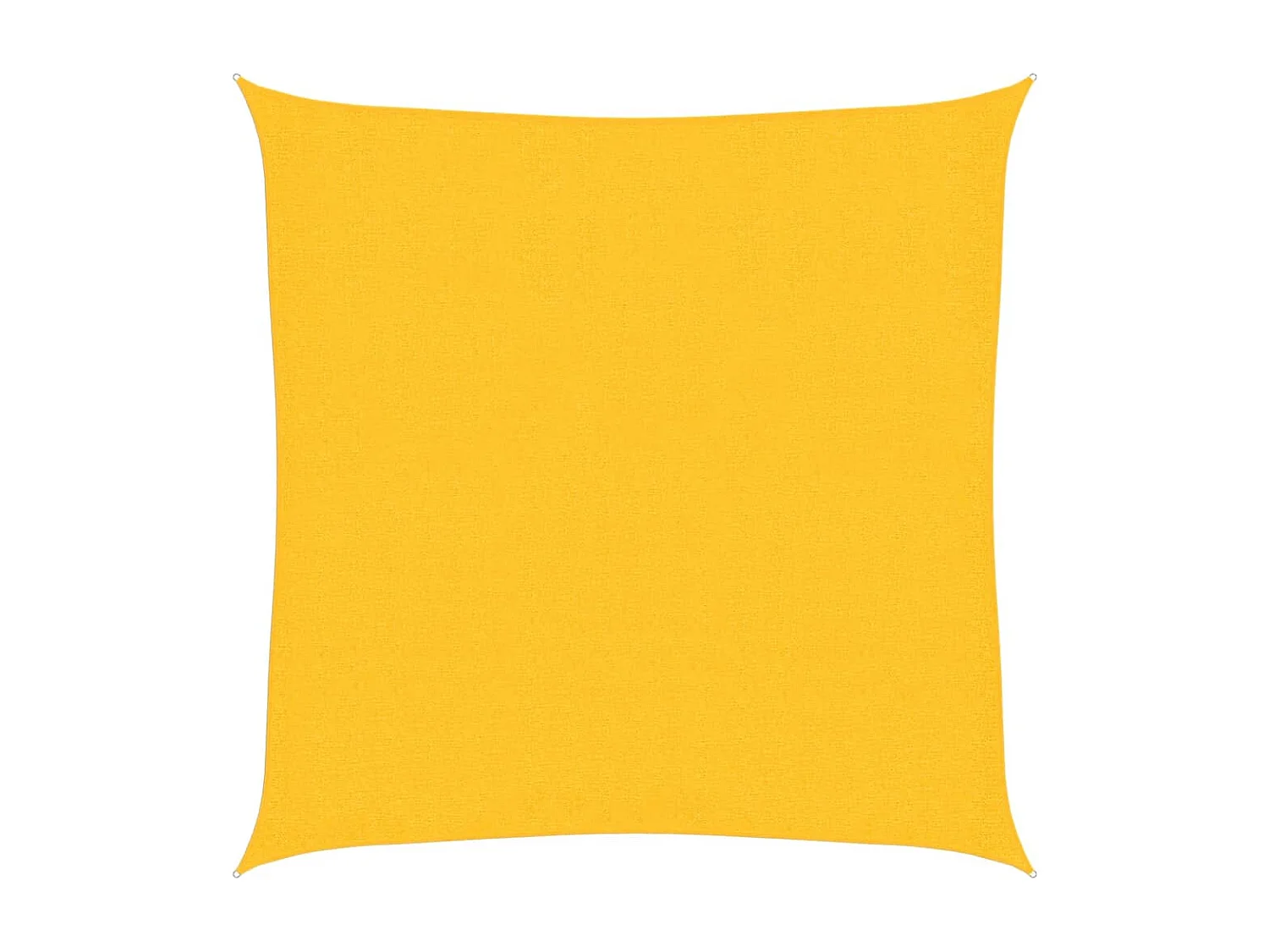 Voile d'ombrage 160 g/m² Jaune 2,5x2,5 m PEHD