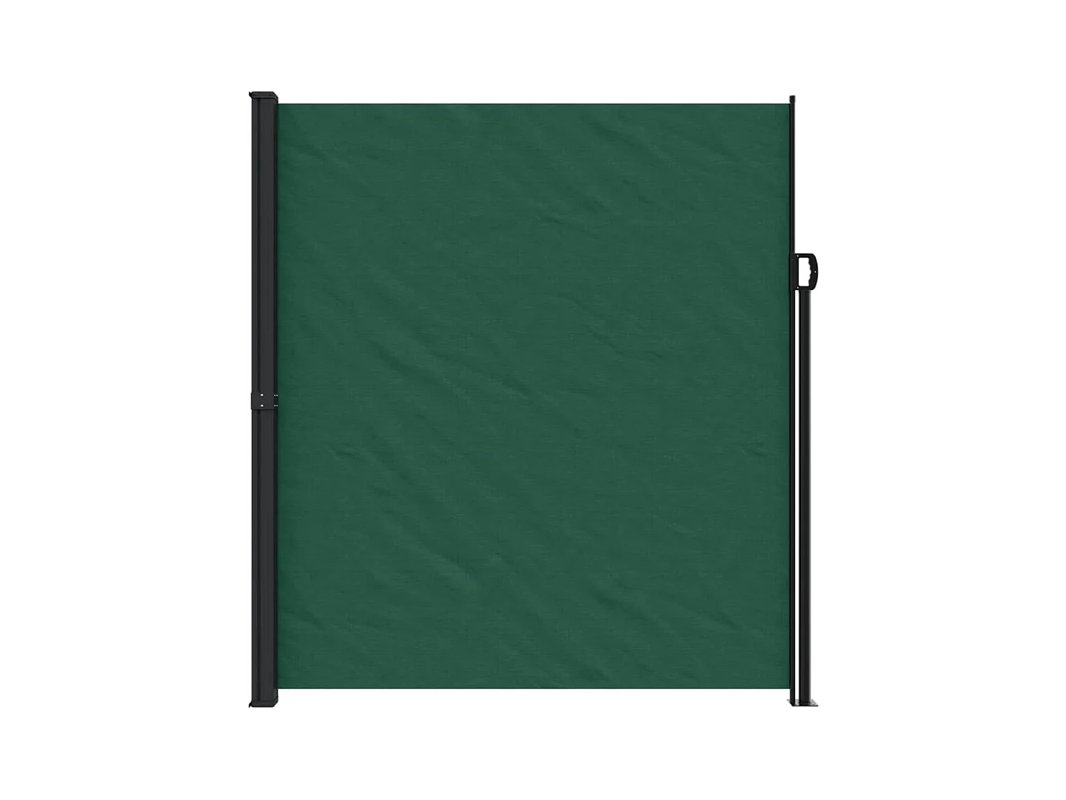 Auvent latéral rétractable vert foncé 220x500 cm