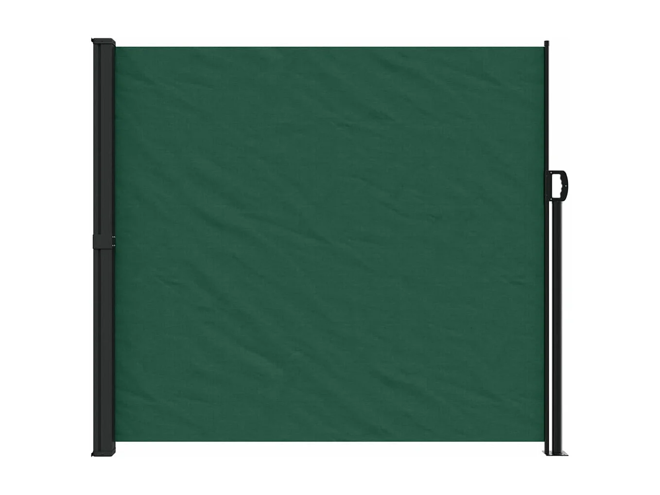 Tenda laterale retrattile verde scuro 180x600 cm