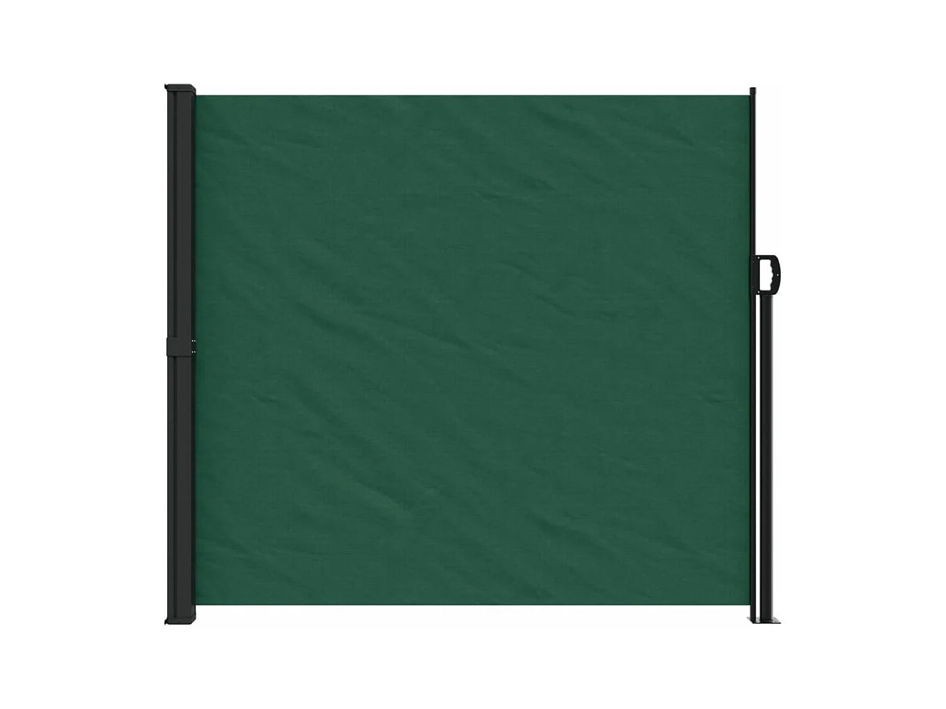 Auvent latéral rétractable vert foncé 180x600 cm