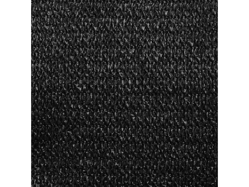 Voile d'ombrage 160 g/m² rectangulaire noir 6x8 m PEHD