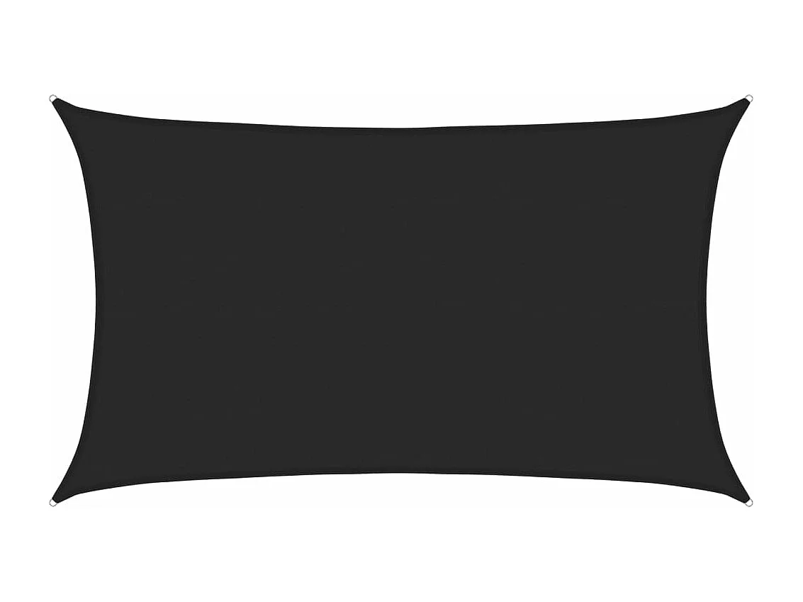 Vela ombreggiante 160 g/m² Nera 5x8 m HDPE