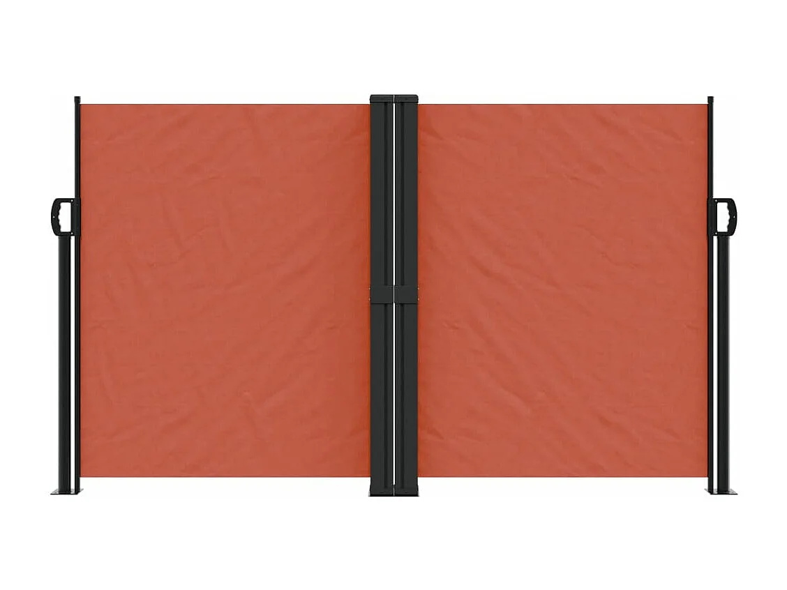 Toldo lateral retrátil em terracota 140x1200 cm