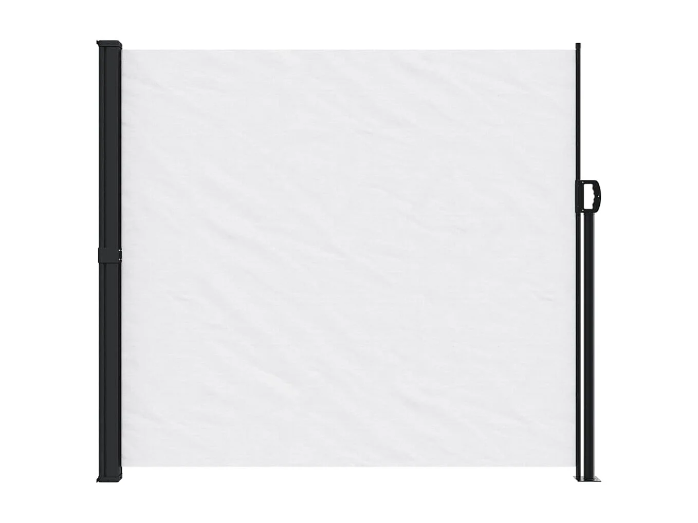 Auvent latéral rétractable blanc 180x600 cm