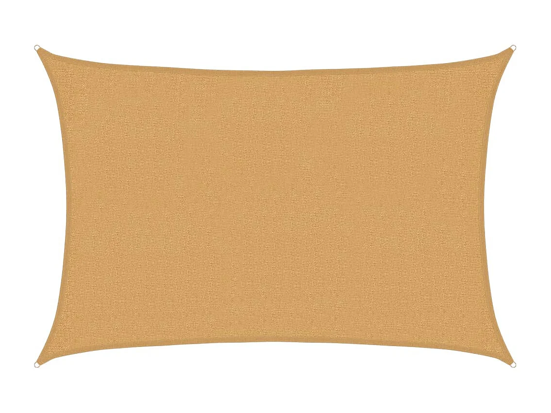 Voile d'ombrage 160 g/m² rectangulaire sable 2x3 m PEHD