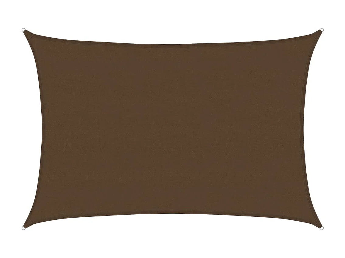 Voile d'ombrage 160 g/m² Marron 5x6 m PEHD