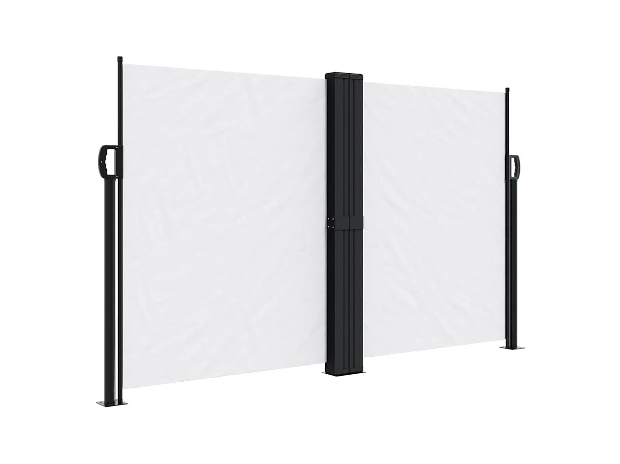 Auvent latéral rétractable blanc 140x1200 cm