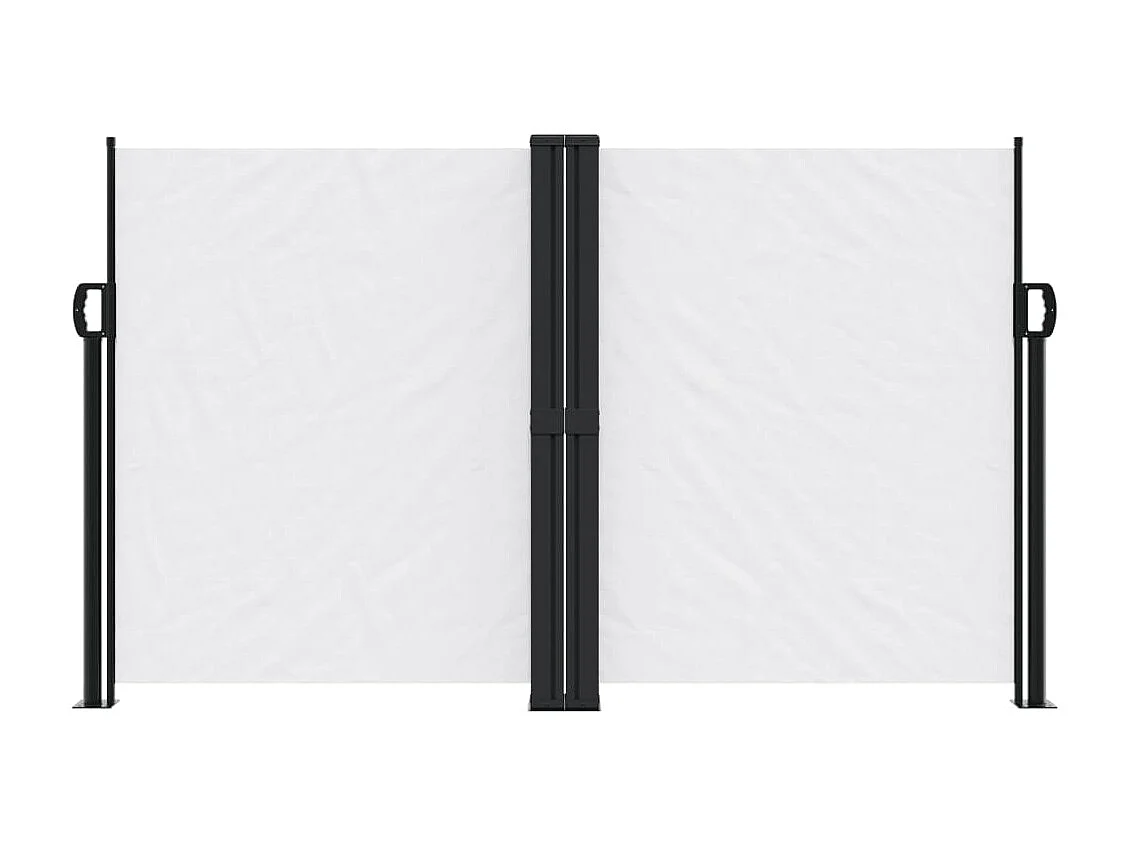 Auvent latéral rétractable blanc 140x1200 cm