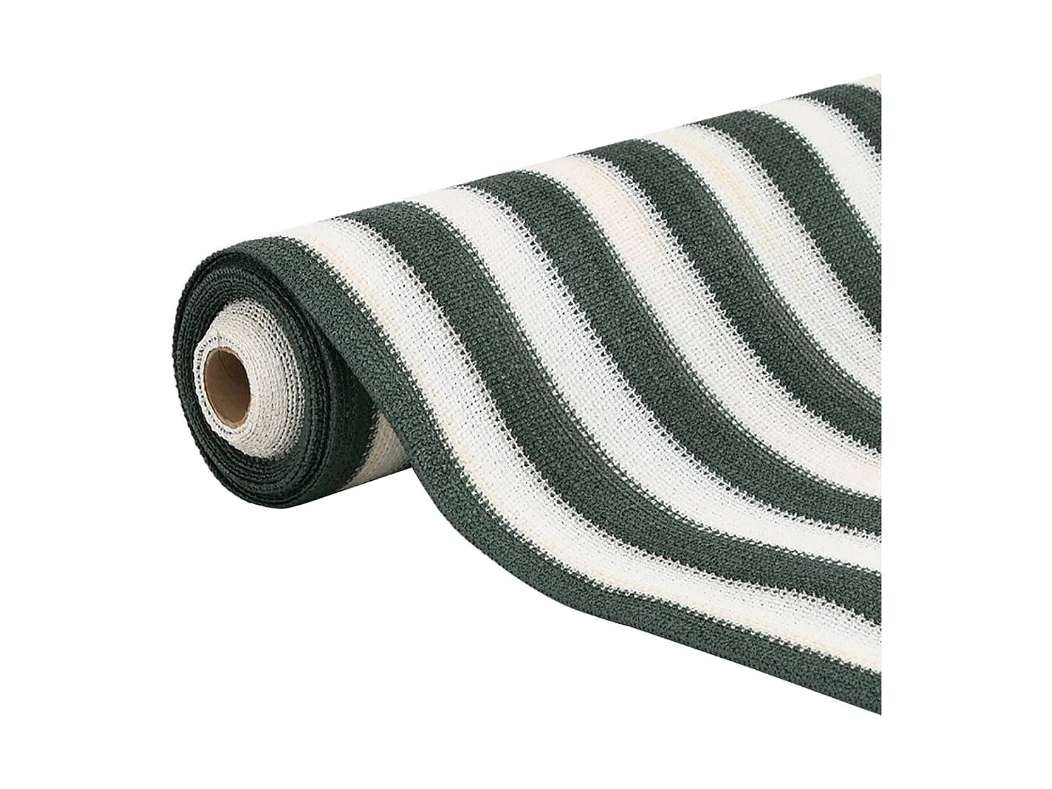 Filet brise-vue vert et blanc 1,2x10 m PEHD 75 g/m²