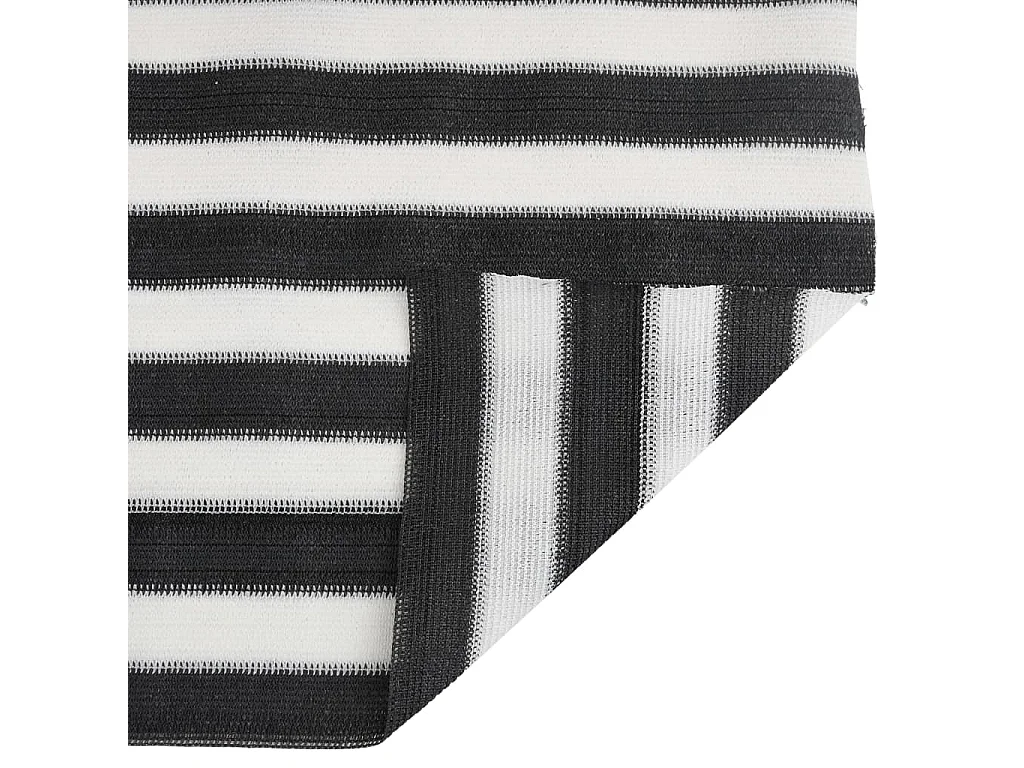 Filet brise-vue anthracite et blanc 2x10 m PEHD 75 g/m²