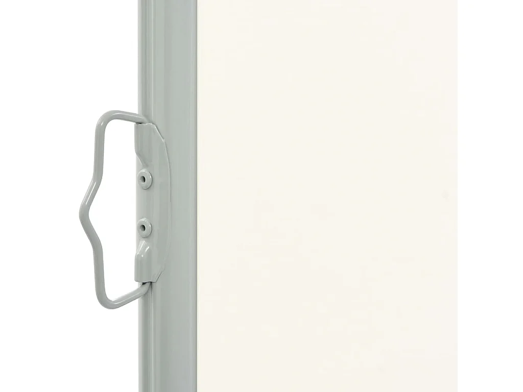 Toldo lateral retrátil para pátio 120 x 300 cm branco