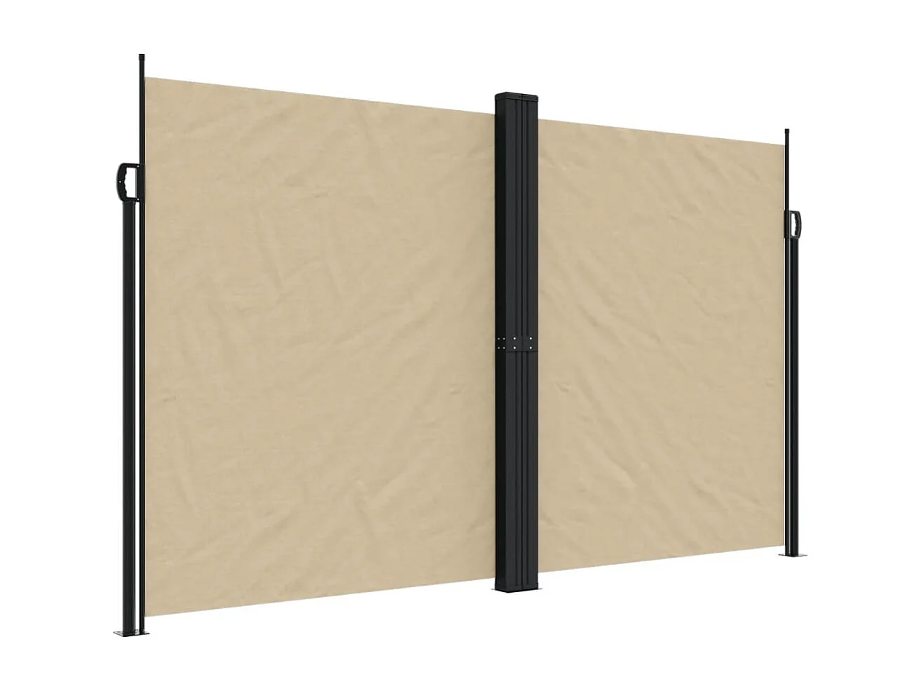 Tenda laterale retrattile beige 200x1000 cm