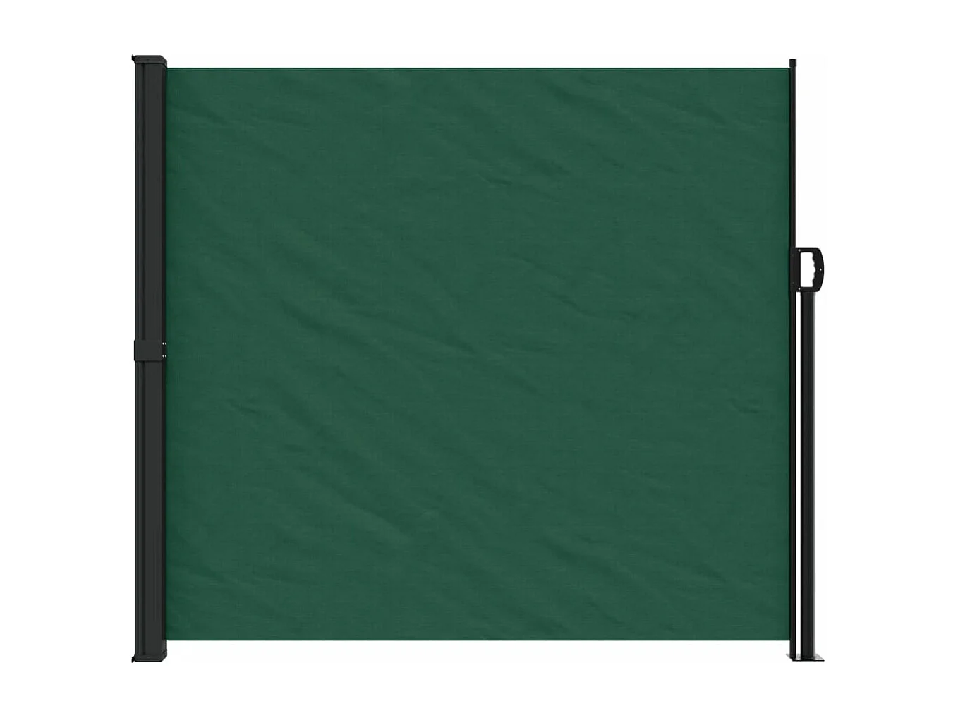 Toldo lateral retrátil verde escuro 180x500 cm