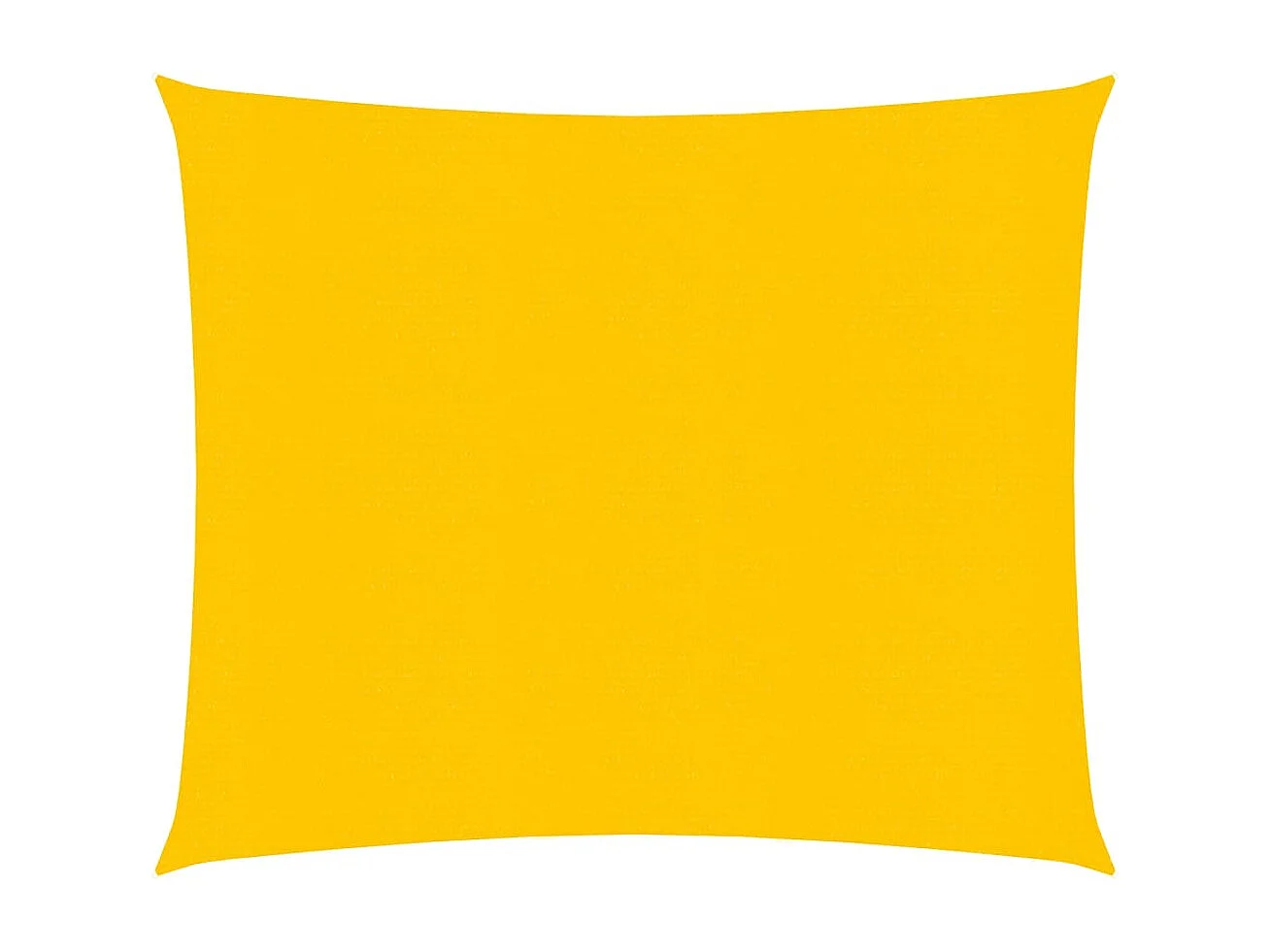 Voile d'ombrage 160 g/m² carré jaune 4x4 m PEHD