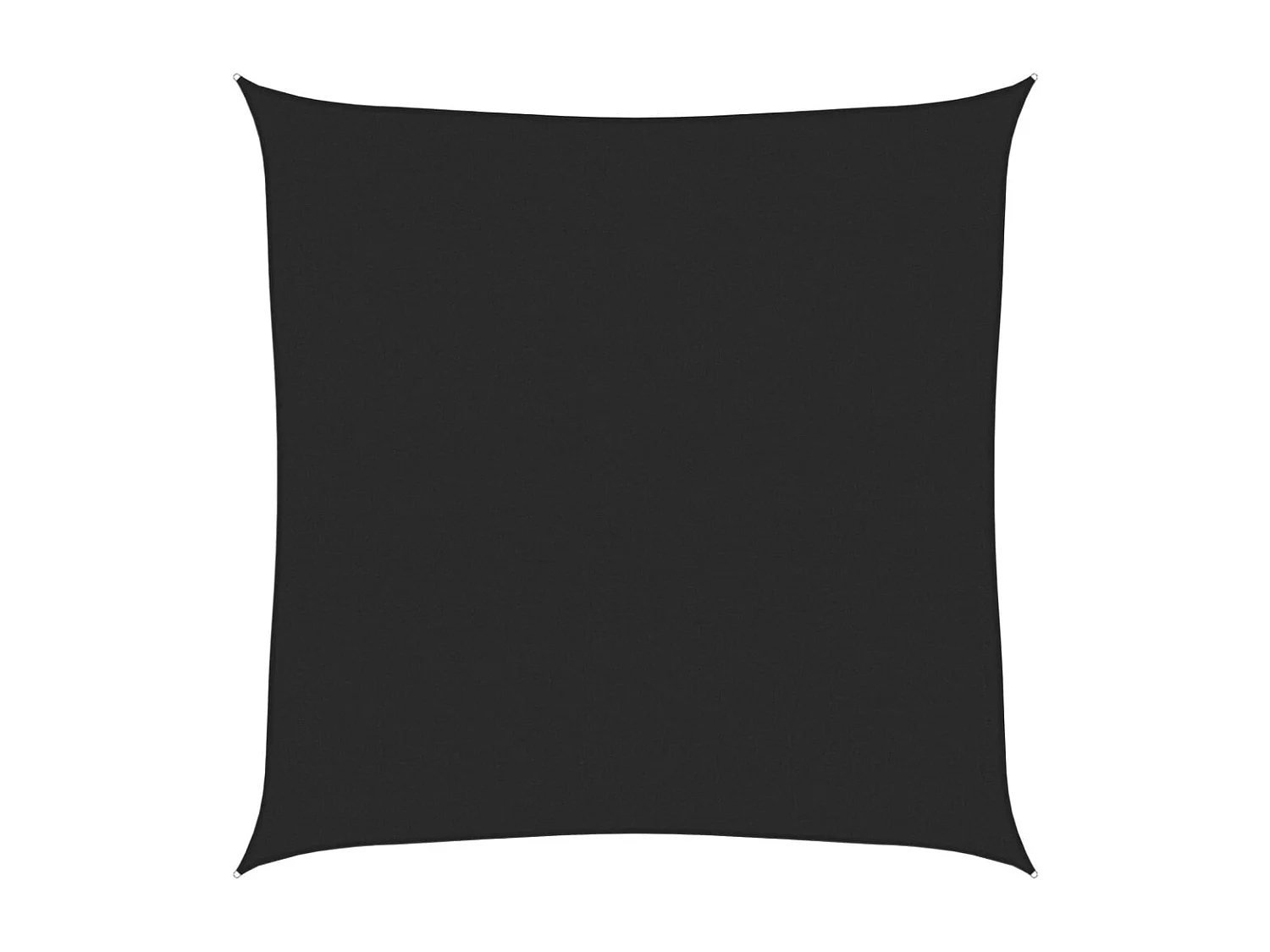 Voile d'ombrage 160 g/m² Noir 7x7 m PEHD